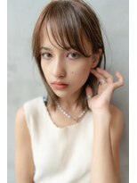 オースティン 流山おおたかの森(AUSTIN)&nbsp;大人かわいい前髪セシルカットココアブラウンフリンジウェーブ