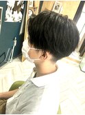 Never land ハンサムショート　センターパート