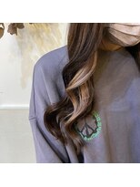 ボアップ 新居浜店(boappu)&nbsp;#インナーカラー #プルエクステ #グレー  #ブラウン