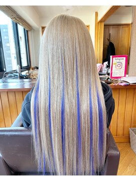 エクステンション クーチャー(Extention Cu'cha) エクステ150g 紫メッシュ