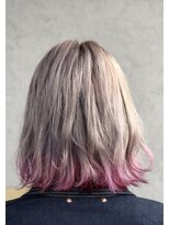 ヘアーデザイン ディードット ウル(D. ulu)&nbsp;チェリーピンク裾カラー&ピンクインナーカラー