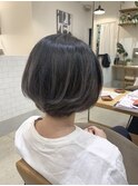 グラデーションカラー＊グレージュ＊ショートヘア