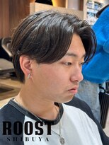 ルースト 渋谷店(ROOST)&nbsp;ナチュラルセンターパート×ニュアンスパーマ