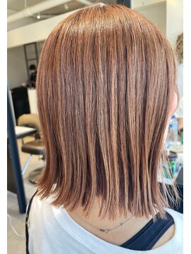 クラップス 弘明寺店(CLAPS) ハイライトカラー×オレンジベージュ