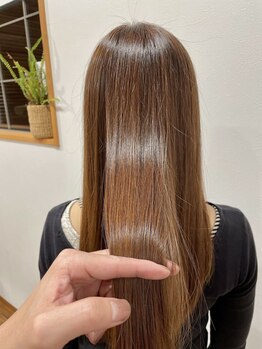 ヘアーロッジ(HAIR ROJJ)の写真/《大人の髪質改善》エイジング毛やダメージ毛にもオススメの"ネオメテオストレート"で理想の美髪へ◇