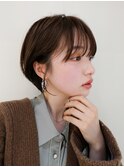 大人可愛い束感 耳掛けひし形小顔丸みショートボブ【近藤】横浜