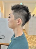 刈り上げ短髪オシャレボウズアップバングビジネスメンズヘア