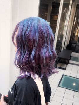 アソビセカンド 原宿(ASOBI 2nd) ダブルカラー/韓国/ブリーチ/ハイトーンカラー/ラベンダー