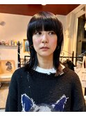 【チクロ】おしゃれ女子ウルフ/重め前髪/マッシュウルフ