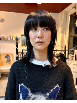 チクロ(ticro) 【チクロ】おしゃれ女子ウルフ/重め前髪/マッシュウルフ