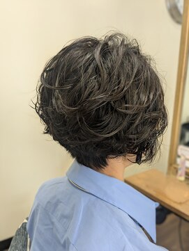 ジェルム ヘアーワークス(germe hair works) パーマショートボブ