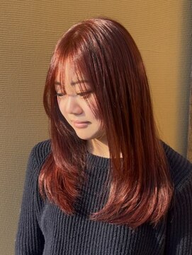 ミュー(miyuu) この春夏注目♪韓国風レイヤーカット＆レッドカラー