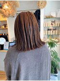 アンブレラカラー　デザインカラー　切りっぱなし　30代・４０代