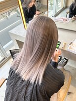 アルジャーノンシロ(ALGERNON shiro)&nbsp;ミルクティーグレージュ/グラデーション/ブリーチ/竹内哲太