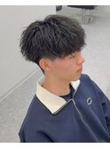 マッシュ緩めツイストスパイラルパーマ