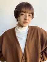 カナン(CANAAN)&nbsp;ミルクティーブラウン 暖色系カラー　ショートウルフ