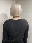 ハイトーンボブ/ボブ/ホワイトベージュ