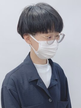 モリオフロムロンドン 松戸店(Morio from London) 【メンズ 松戸 岩口】ブルーブラックツーブロマッシュショート