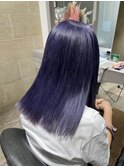 20代30代40代大人可愛いブルーラベンダーダブルカラー美肌