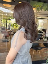 美容室 ウェル(Well) ブリーチなし透明感カラー♪ラベンダーグレージュカラー