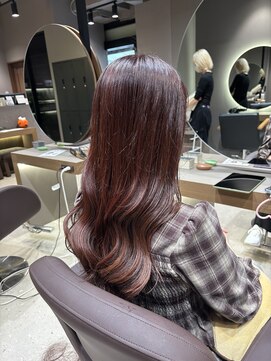 ショコラ アン 横須賀中央 秋色◎20代30代ピンクブラウン韓国巻き小顔レイヤー