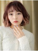 ミルクティーピンク大人ガーリーイヤリングカラーX大宮20代30代