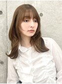 韓国顔周り/ハイレイヤーカット/ワンホンレイヤー/原宿0312