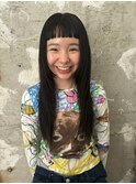 【sheta三畑】小顔オン眉黒髪ネビージュ姫カットレイヤー