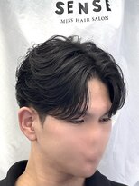 メンズヘアセンス 渋谷(MEN'S HAIR SENSE)&nbsp;ニュアンスパーマ/センターパート/メンズ/眉毛/フェザーパーマ