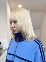 ミーム 原宿 表参道(meme)&nbsp;◎ブロンドハイトーンデザインカラーアンブレラカラー金髪