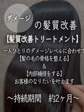 【2】ダメージケアの髪質改善［髪質改善トリートメント］