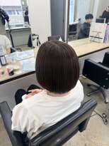 アジールヘア 赤羽駅南口店(agir hair)&nbsp;小顔効果◎オリーブブラウン×丸みボブ