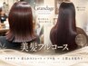 【美髪フルコース】カット+プレミアムカラー+プレミアム縮毛矯正