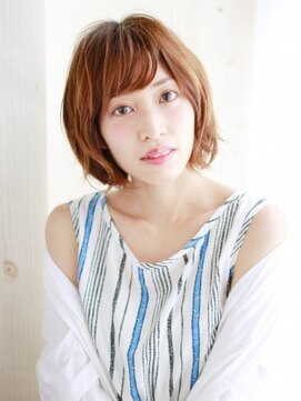 ヘアメイク ナル(hair make nalu) ニュアンスカールのゆるふわバルーンボブ