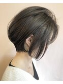 くびれショート×オリーブグレージュ by田渕英和