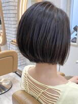 アドラーブル けやき通り店(adorable)&nbsp;【シークレットハイライト】白髪染め　前下がりボブ　30代40代