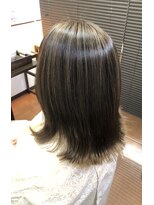 ヘアーメイク クーラ 行橋店(Hair make CURA) 大人ハイライト/30代40代50代/外ハネ/スタイリング簡単◎