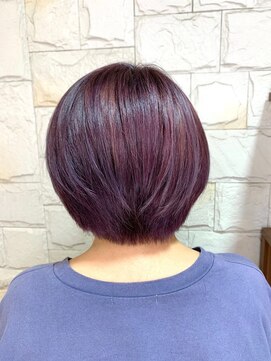 ニコア 千葉(nicoa) パープルカラー/グラデーションボブ/[千葉/千葉駅]