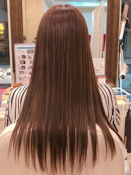 アイル ヘアー(Aile Hair)の写真/【柔らかく自然な仕上がり】今までダメージで諦めていた方にもおすすめ!上質な縮毛矯正を[Aile Hair]で…♪