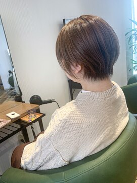 ヘアースパリゾート リアン 燕三条店(Lien) 柔らかショートボブ_ベージュ