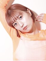 ヨファ ヘアー 芦屋店(YOFA hair)&nbsp;大人かわいいショートボブハイトーンカラー1002