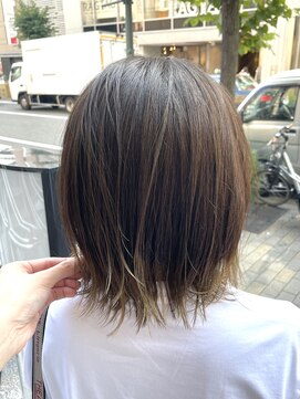 アンビエンテ(ambiente) アッシュカラー　外ハネボブ【坂根】