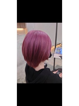 ナンバースリー 溝の口店(Number Three) ショート×ピンク