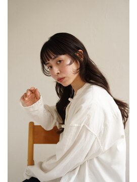 ムク 甲府(muku.) ミディアムヘア/斜めバング/グレージュカラー/甲府駅