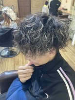 トータルビューティーサロン プリエ(prier)&nbsp;アフロ安藤　メンズパーマハイライト/ 波打ちパーマ