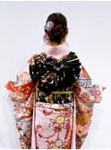 成人式ヘアセット着付け