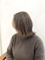 小森谷,切りっぱなしボブ,ハイライトカラー,美髪,白髪ぼかしg12
