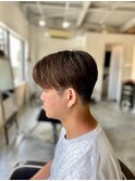 MEN’SHAIRセンターパートナチュラルブラウンヘア