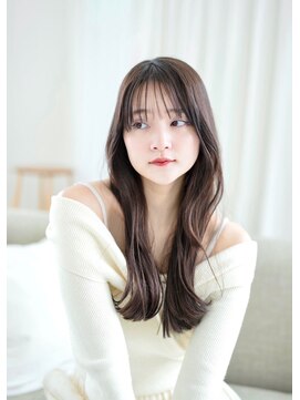 ケアリー 大日(Carelly) ミディアムレイヤー/大人可愛い/髪質改善/シースルーバング