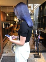 ウニレ バイ センス(unire by sense)&nbsp;【ブリーチカラー】全頭ブリーチカラーで作るブルーカラー